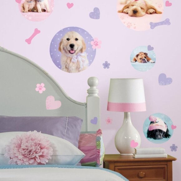 RoomMates RMK1650SCS Puppy Spots Peel and Stick Wall Decals, 37 Count - Picture 2 of 2